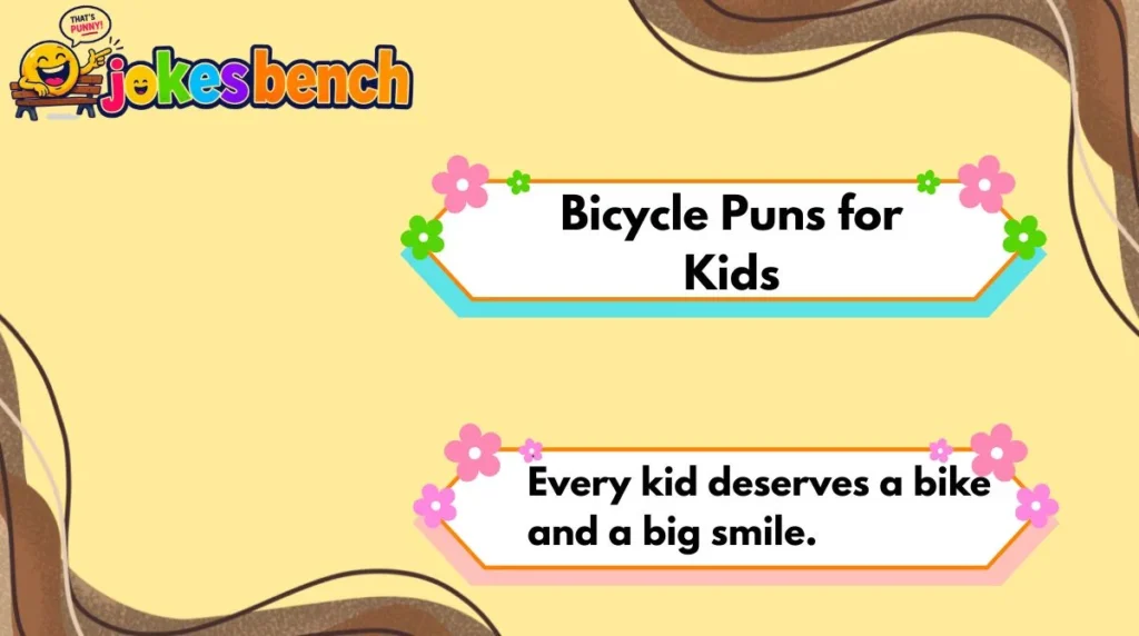 Bicycle Puns for Kids