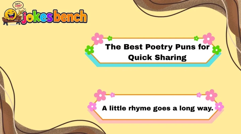 The Best Poetry Puns for Quick Sharing