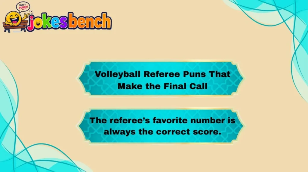 Volleyball Referee Puns That Make the Final Call